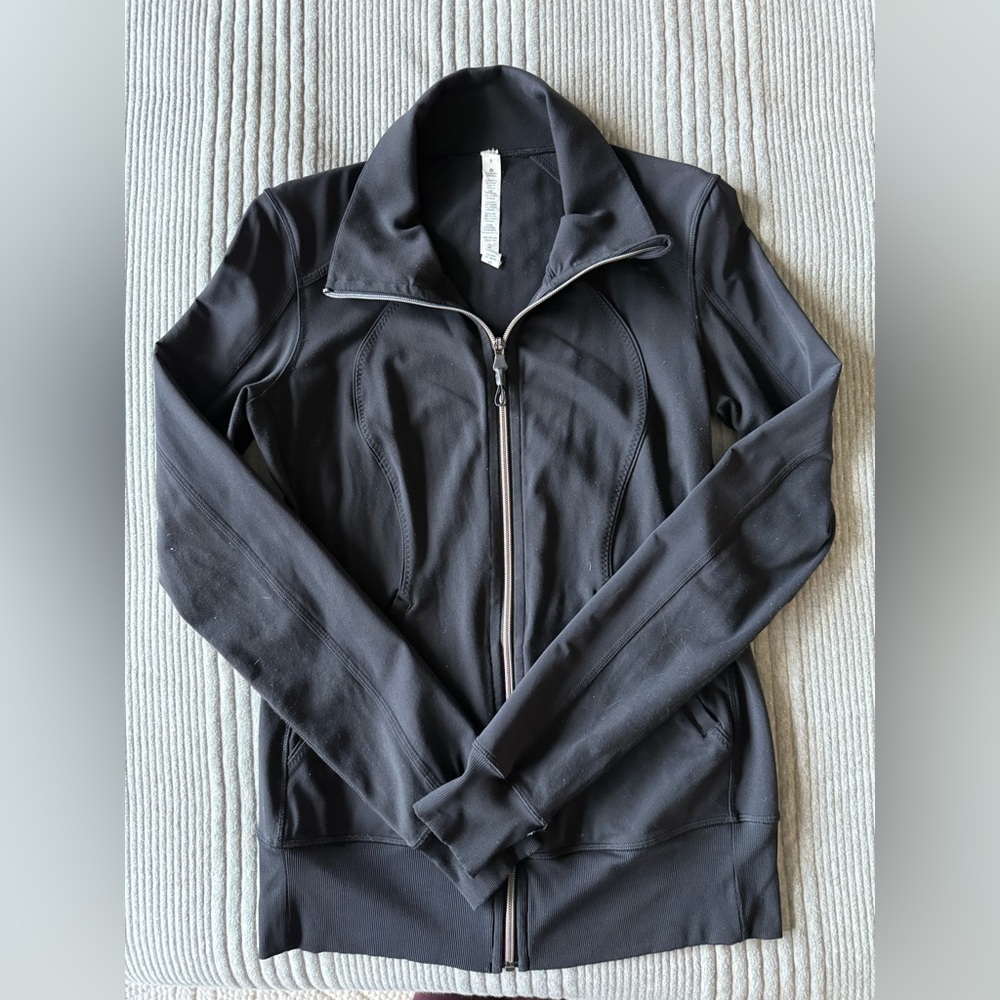 Lululemon Athletica Black Zip-Up Jacket Size 8